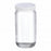 DWK Wheaton 16 Oz Clear Bottle with PTFE Liner - BOTTLE, GLASS, WM AC RD, PTFE LNR, CLR, 16OZ - W217004