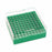 DWK Life Sciences Wheaton KEEPIT 100 Freezer Box - KeepIT-100 Plastic Freezer Box for 100 Internal Thread Vials, Green - W651704-G