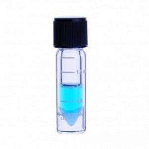 DWK Wheaton V Vial with Solid-Top Screw Cap: Clear - VIAL, GLASS, GRAD, CON-V, W/CAP, 2ML - W986276NG