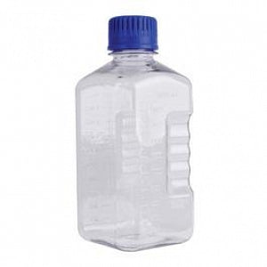 DWK Life Sciences Wheaton Square Media Bottle - BOTTLE, MEDIA, SQUARE, POLYCARBONATE, 2000ML - WPBPC2000
