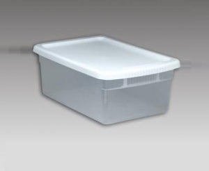 Waxie Sanitary Containers for Microfiber Mop System - Microfiber Mop System Container, 15 qt., Plastic with Lid - 651830