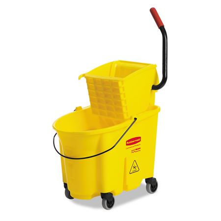 Wavebrake Bucket/Wringer Combination Rubbermaid Mop Bucket/Wringer Combo - 35qt