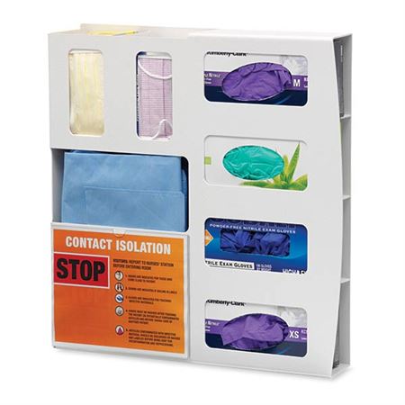 White ABS Quad Isolation Station White ABS Quad Isolation Station - 22.875"W x 4.375"D x 22.875"H