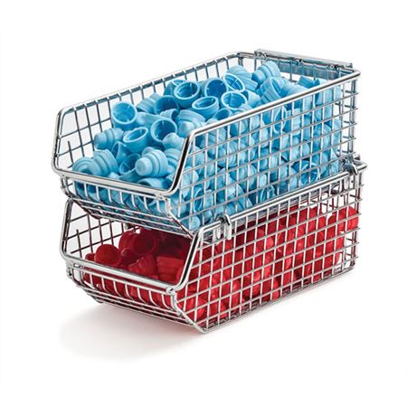 Wire Mesh Hang & Stack Bin 8.25"W x 18"D x 9"H