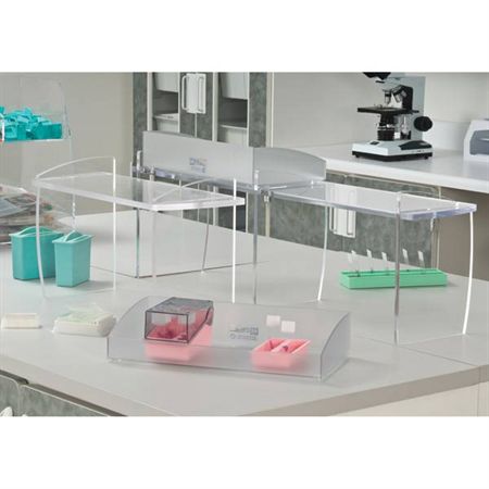 Workstation Riser Polycarbonate Bin - 15.75"W x 8"D x 3.25"H