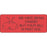 Label Paper Permanent We Hate Being 2 1/4" X 7/8" Fl. Red 1000 Per Roll