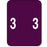 Material: Coated Paper; Color: Purple Dimensions: 1 1/2" X 2" 500/Roll
