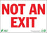 Zing Not An Exit Signs - Not An Exit Sign, Plastic, 7" x 10" - 1080