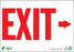 Zing Enterprises LLC Exit Right Arrow Signs - Exit Sign with Right Arrow, Aluminum, 7" x 10" - 1081A