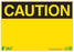 Zing Enterprises LLC Blank Caution Signs - SIGN, CAUTION, BLANK, 7X10, PLASTIC - 1144