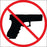 Zing Enterprises LLC Kansas No Concealed Weapons Signs - LABEL, CONCEALED CARRY, KANSAS, 8X8, 2PK - 1802S