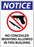Zing Enterprises LLC No Concealed Weapons in Building Signs - DECAL, NO CONCEALED WEPONS ALWD, 7X5, 2PK - 1812D