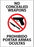 Zing Enterprises LLC No Concealed Weapons Bilingual Signs - LABEL, CONCEALED WEAPON, BILING 7X5 2PK - 1828S