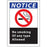 Zing Enterprises LLC No Smoking Labels - LABEL, NOTICE NO SMOKING, 7X5, 2PK - 1832S