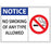 Zing Enterprises LLC No Smoking Labels - DECAL, NOTICE NO SMOKING, 5X7, 2PK - 1835D