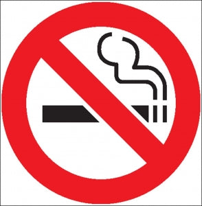 Zing Enterprises LLC No Smoking Symbol Signs - DECAL, NO SMOKING SYMBOL, 6X6, 2PK - 1841D