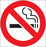 Zing Enterprises LLC No Smoking Symbol Signs - DECAL, NO SMOKING SYMBOL, 6X6, 2PK - 1841D