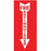 Zing Enterprises LLC Fire Extinguisher Down Arrow Signs - Fire Extinguisher Sign with Down Arrow, Glow-in-the-Dark Plastic, 14" x 3.25" - 1885G