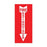 Zing Enterprises LLC Fire Extinguisher Down Arrow Signs - Fire Extinguisher Sign with Down Arrow, Self-Adhesive Polystyrene, 14" x 3.25" - 1885S