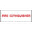 Zing Enterprises LLC Red on White Fire Extinguisher Sign - SIGN, FIRE EXTINGUISHER, RD / WHT 5X14 SA - 1900S
