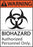 Zing Enterprises LLC ZING Biohazard Signs - SIGN, WRN-BIOHZ AUTHRZD PERSNNL, 7X10, AL - 1924A