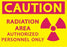 Zing Enterprises LLC Caution Radiation Area Authorized Personnel Only Signs - SIGN, RAD AREA AUTHRZD PRSNL, 7X10, SA - 1926S