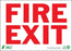Zing Enterprises LLC Fire Exit Signs - Fire Exit Sign, Plastic, 10" x 14" - 2079