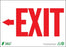 Zing Enterprises LLC Exit Left Arrow Signs - Exit Sign with Left Arrow, Aluminum, 10" x 14" - 2082A