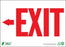 Zing Enterprises LLC Exit Left Arrow Signs - Exit Sign with Left Arrow, Plastic, 10" x 14" - 2082
