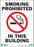 Zing Enterprises LLC Smoking Prohibited Signs - SIGN, SMOKING PROHIBITED, 14X10, AL - 2086A