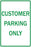 Zing Enterprises Parking Signs - Customer Parking Only Sign, 12" W x 18" H - 2202