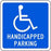 Zing Enterprises LLC Handicapped Parking Signs - SIGN, HANDICAPPED PARKING W/PIC, 12X12 - 2211