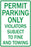 Zing Enterprises LLC Permit Parking Only Sign - SIGN, PERMIT PARKING ONLY, 12X18 - 2283