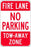 Zing Enterprises LLC Fire Lane No Parking Signs - SIGN, FIRE LANE NO PARKING, 12X18, EG - 2492