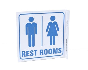 Zing Enterprises LLC Restroom V and L Projecting Signs - SIGN, REST ROOMS L - 2537