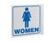Zing Enterprises LLC Restroom V and L Projecting Signs - SIGN, WOMEN L - 2549
