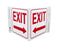 Zing Enterprises LLC Standard Exit V and L Projecting Signs - SIGN, EXIT LEFT ARROW V, 7 X 12 - 2568