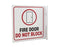 Zing Enterprises LLC Fire Exit and Fire Door V and L Projecting Signs - SIGN, FIRE DOOR DO NOT BLOCK L - 2579
