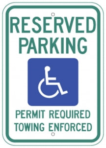 Zing Enterprises LLC Arkansas Parking Signs - SIGN, HANDICAPPED PARKING, ARKANSAS - 2679
