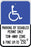 Zing Enterprises LLC Florida Parking Signs - SIGN, HANDICAPPED PARKING, S. FLORIDA - 2686