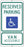 Zing Enterprises LLC Texas Parking Signs - SIGN, HANDICAPPED PARKING, TEXAS - 2704