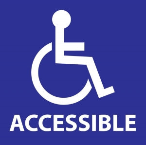 Zing Enterprises LLC Handicapped Accessible Decals - LABEL, HANDICAPPED ACCESSIBLE, 6X6, 2PK - 2714