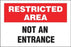 Zing Enterprises LLC Not An Entrance Security Sign - SECURITY SIGN, NOT AN ENTRANCE, 10X14 AL - 2743