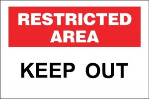 Zing Enterprises LLC Keep Out Security Sign - SECURITY SIGN, KEEP OUT, 10X14 AL - 2744