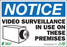 Zing Enterprises LLC Notice Video Surveillance Decals - DECAL, NOTICE SURVEILLANCE, 5X7, 2PK - 2768