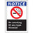 Zing Enterprises LLC No Smoking Any Type Signs - SIGN, NOTCE NO SMOKING ANY TYPE, 14X10, SA - 2836S