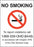Zing Enterprises LLC Ohio No Smoking Signs - SIGN, NO SMOKING, OH, 10INWX14INH, PLASTIC - 2859
