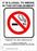 Zing Enterprises LLC Rhode Island No Smoking Signs - SIGN, NO SMOKING, RI, 10INWX14INH, SELF-ADH - 2863S