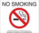 Zing Enterprises LLC Wisconsin No Smoking Signs - SIGN, NO SMOKING, WI, 14INW, POLYSTYRENE - 2882S