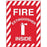 Zing Enterprises LLC Fire Extinguisher Inside with Graphic Signs - Fire Extinguisher Inside Sign with Graphics, Glow-in-the-Dark Plastic, 14" x 10" - 2890G